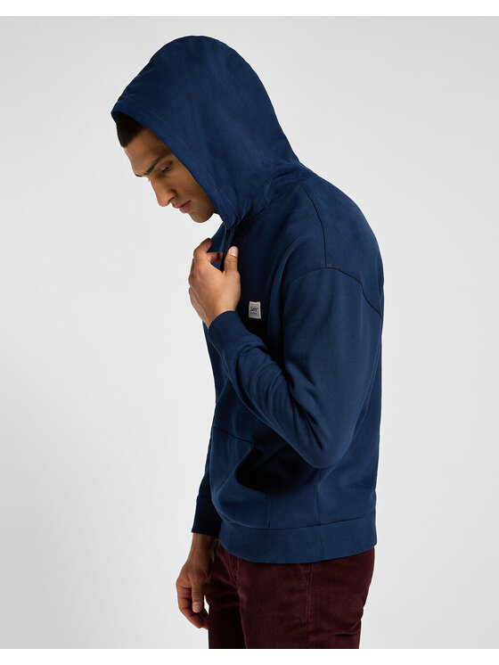 Lee Lee Bluza WW HOODIE Niebieski Regular Fit