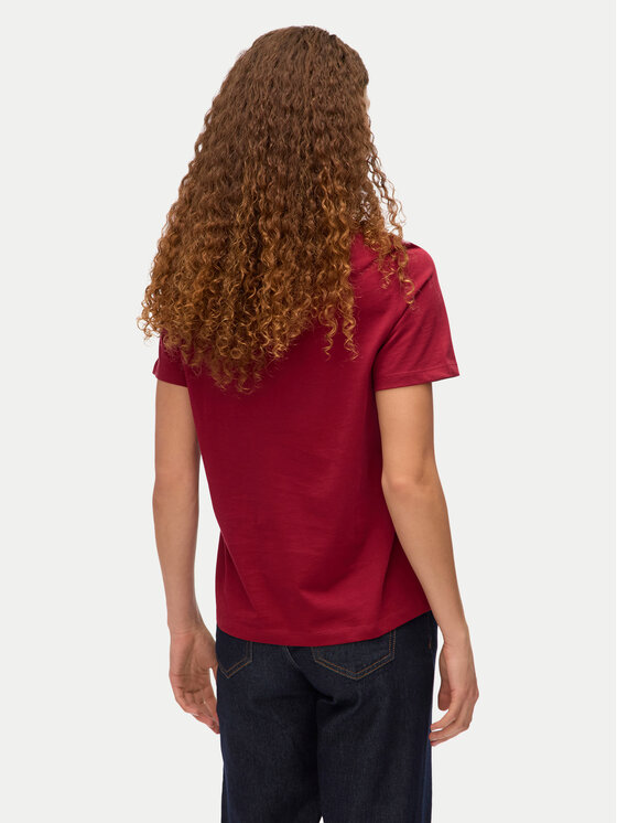 Vero Moda Vero Moda T-Shirt Paulina 10316991 Czerwony Regular Fit