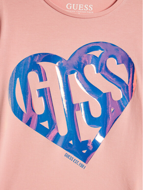 Guess Guess T-särk J4YI42 K6YW4 Roosa Regular Fit