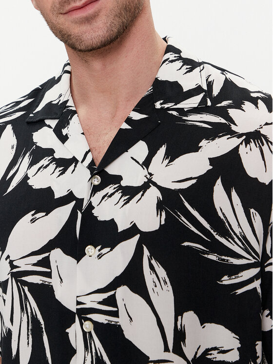 Jack & Jones Jack & Jones Cămașă Jeff 12248408 Negru Relaxed Fit