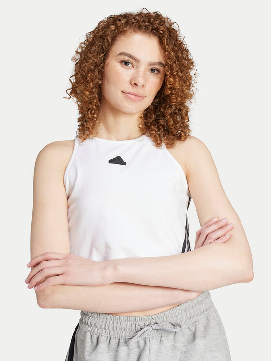 adidas adidas Top Future Icons 3-Stripes IW5201 Biela Slim Fit