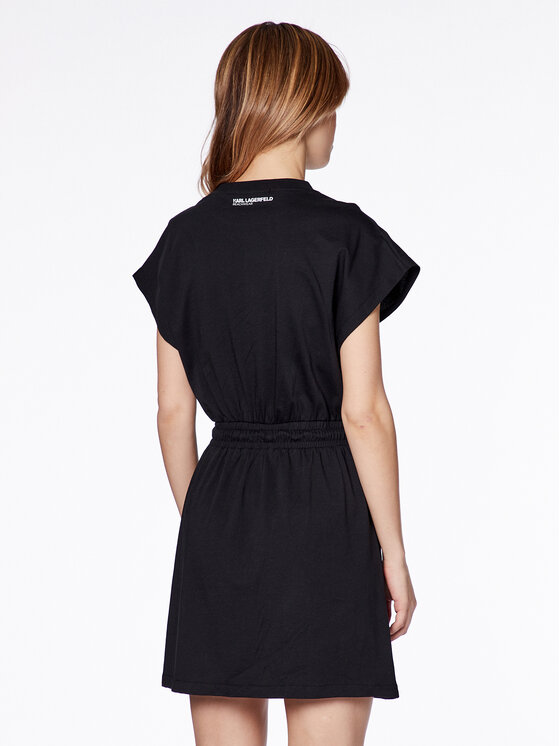 KARL LAGERFELD KARL LAGERFELD Ежедневна рокля 230W2231 Черен Regular Fit