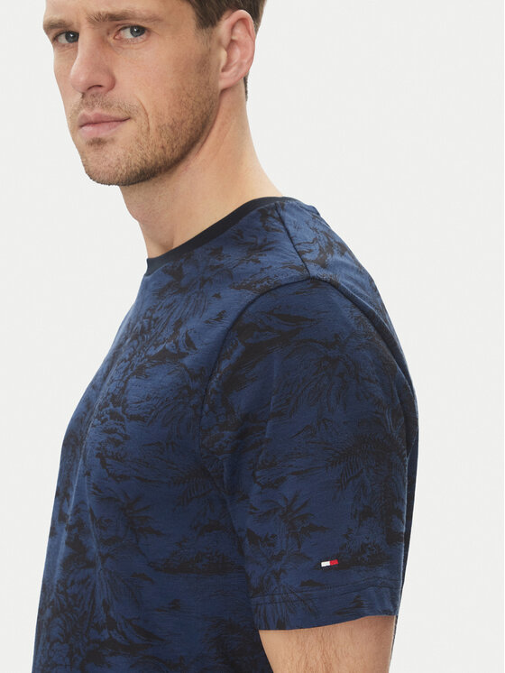 Tommy Hilfiger Tommy Hilfiger Marškinėliai Summer MW0MW38933 Tamsiai mėlyna Slim Fit