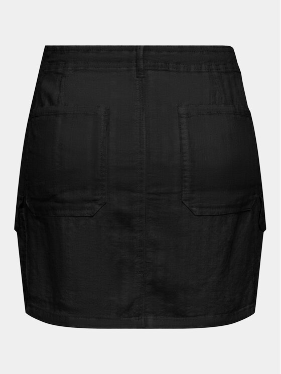 ONLY ONLY Fustă mini Malfy-Caro 15310982 Negru Regular Fit