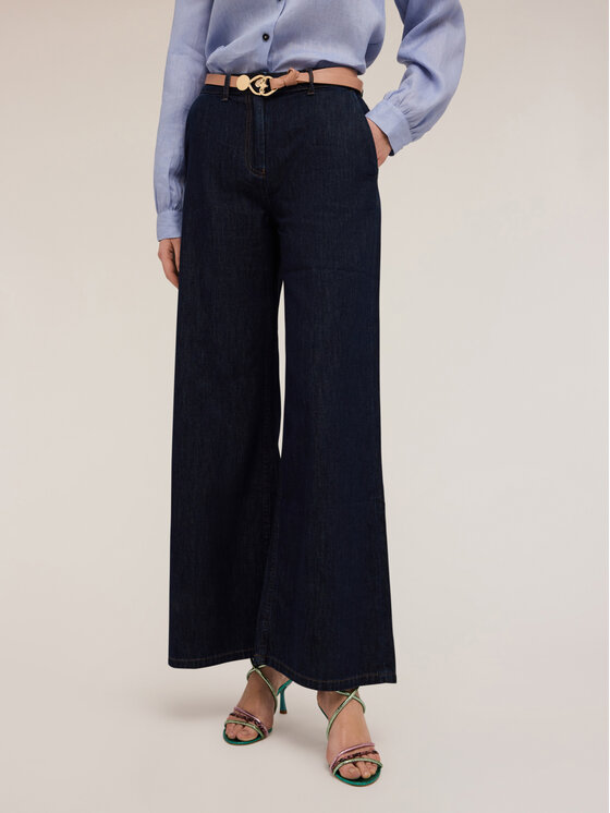 Motivi Motivi Jeansy P557Q103913N034 Niebieski Over Fit