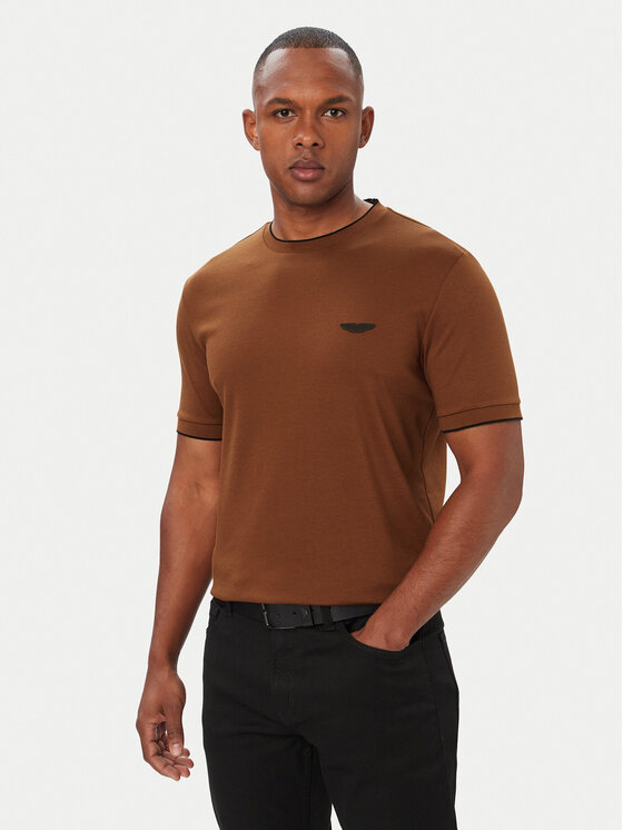 BOSS Тишърт C-Thompson 50575011 Кафяв Regular Fit