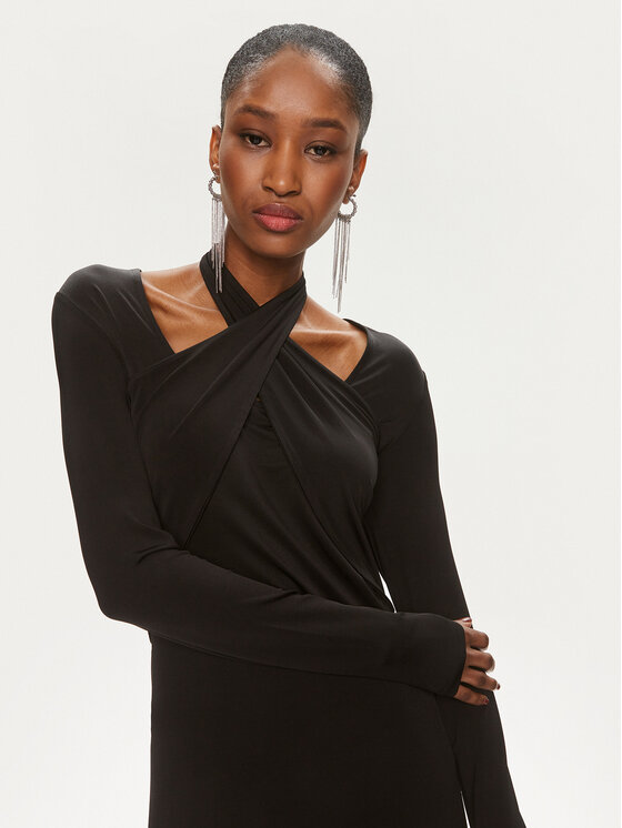 Bruuns Bazaar Bruuns Bazaar Повсякденна сукня Galathea BBW3873 Чорний Slim Fit