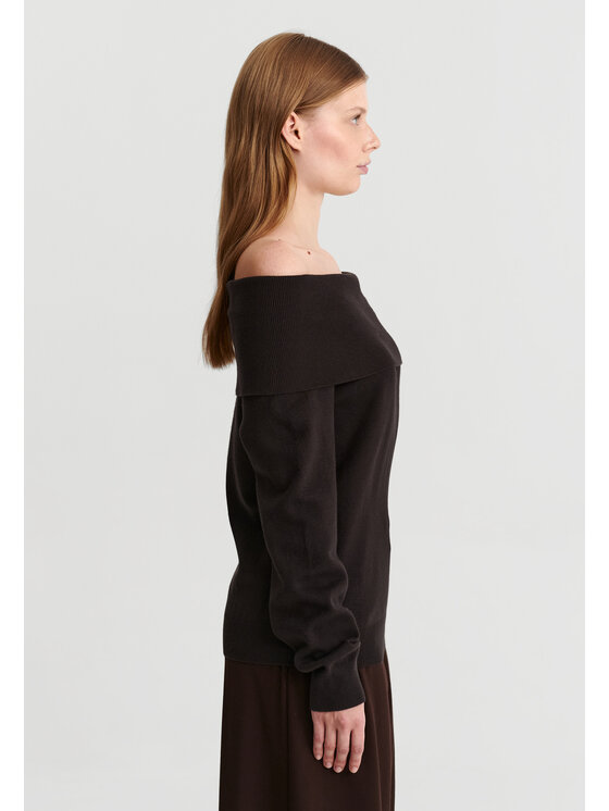 TATUUM TATUUM Sweter SELENA Brązowy Classic Fit