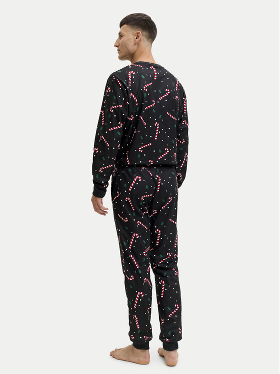 Jack & Jones Jack & Jones Піжама Tristan 12285375 Чорний Loose Fit
