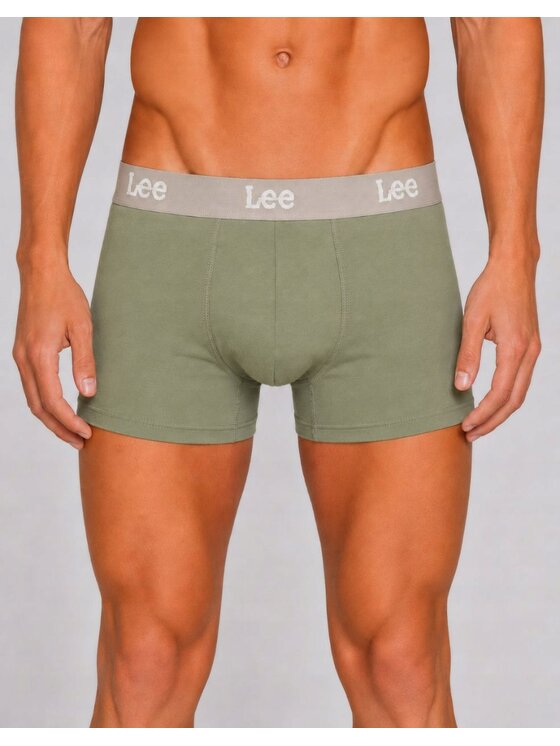 Lee Lee Bokserki Becket 3 Pack Organic Cotton Elastane Trunks Kolorowy