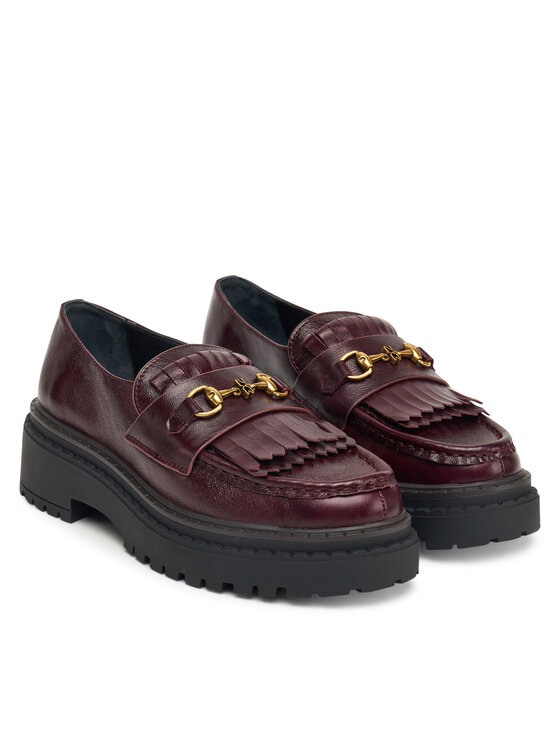 Nokwol Nokwol Loafersy Perry Bordó