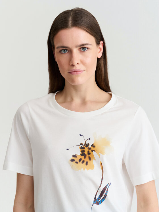 TATUUM TATUUM T-Shirt LANDA 1 Kremowy Classic Fit