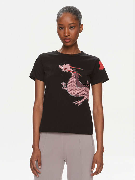 PINKO Pinko T-Shirt Quentin 100535 A1RN Černá Regular Fit