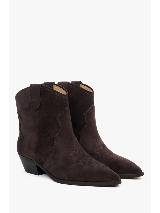 Estro Estro Καουμπόικες Μπότες & Μποτάκια ER00118781 Καφέ