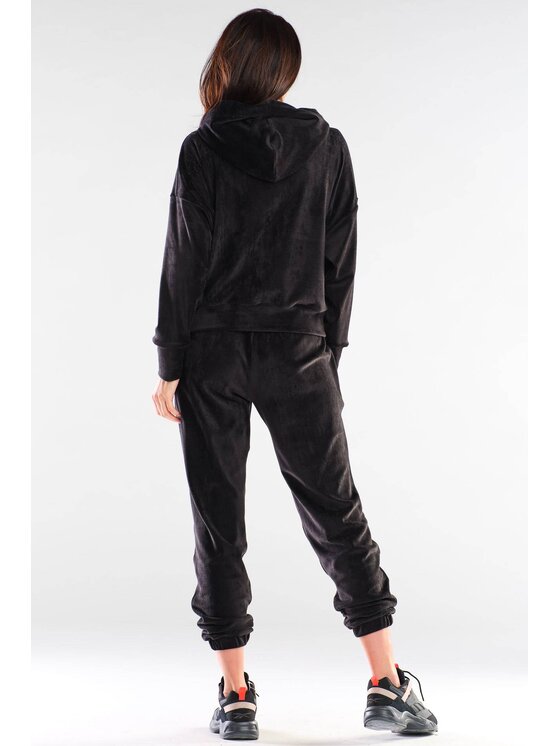 Awama Awama Bluza A412 Czarny Basic Fit