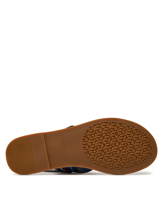 Tommy Hilfiger Tommy Hilfiger Sandale Flat Sandal Stripes FW0FW07924 Tamnoplava