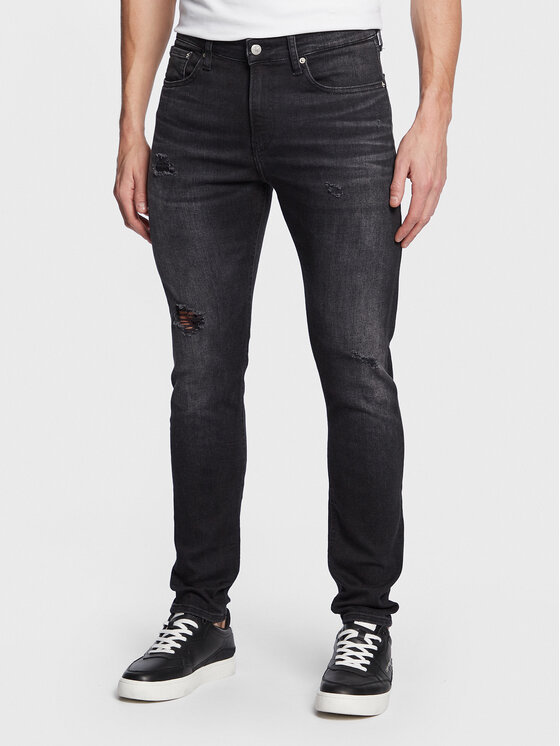 Calvin Klein Jeans Дънки J30J322836 Черен Skinny Fit
