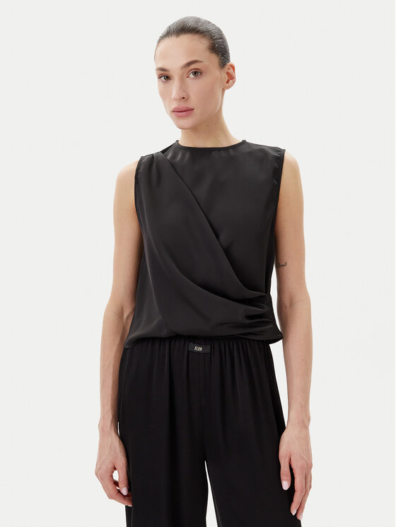 Eleh Eleh Palaidinė ESS250183 Juoda Regular Fit