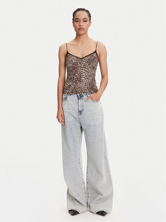 Miss Sixty Miss Sixty Top 6S1SJ54300 Smeđa Slim Fit