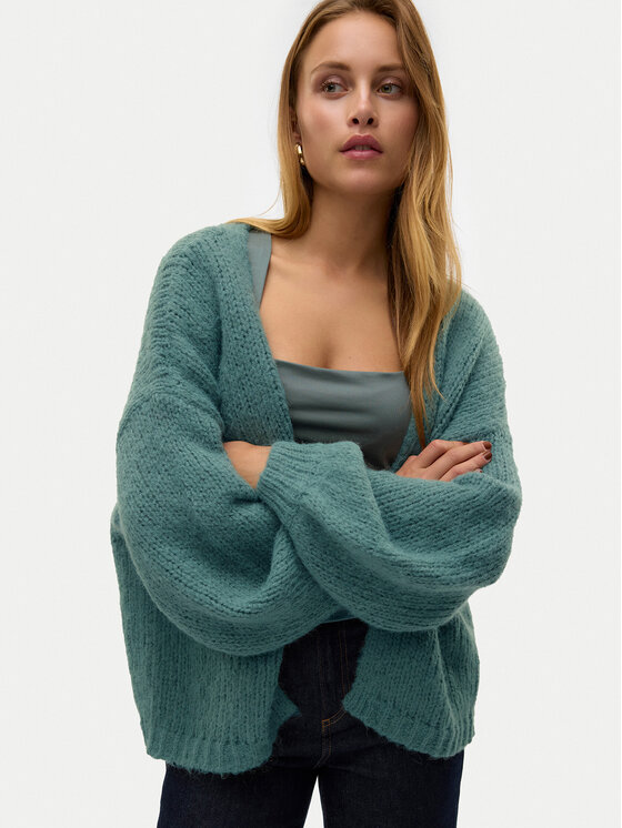 Vero Moda Vero Moda Kardigan Maybe 10273101 Zielony Oversize