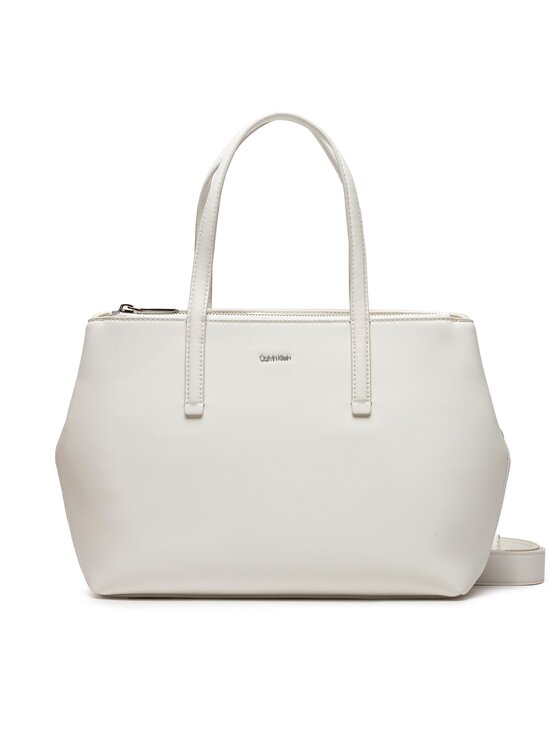 Calvin Klein Ročna Torba Ck Must Tote Md K60K611929 Bela