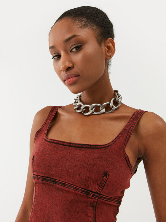 Patrizia Pepe Patrizia Pepe Top 8C0615/D047-R805 Bordová Slim Fit
