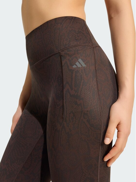 adidas adidas Legginsy 168445 Brązowy Fitted Fit