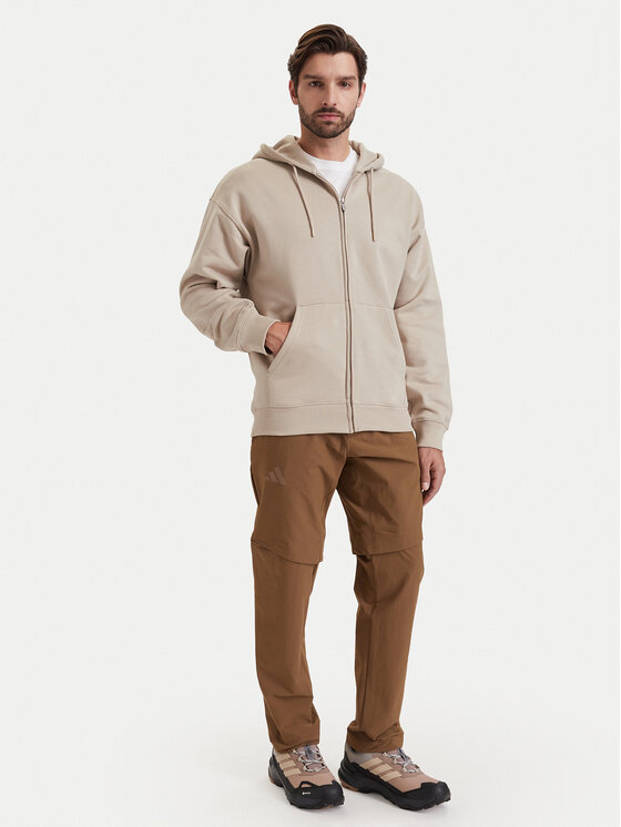adidas adidas Pohodne hlače KW7459 Rjava Regular Fit