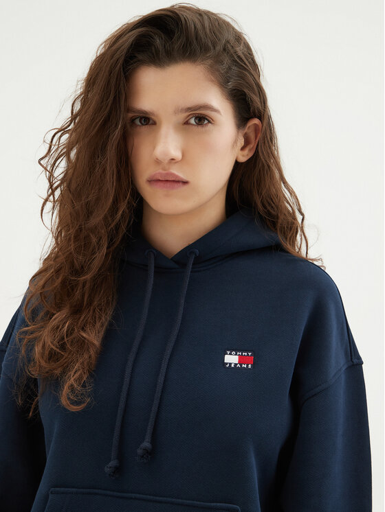 Tommy Jeans Tommy Jeans Μπλούζα Badge DW0DW19414 Σκούρο μπλε Boxy Fit