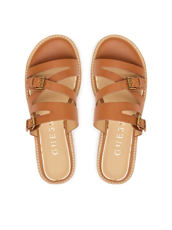 Guess Guess Ciabatte FLJGRY LEA03 Marrone chiaro