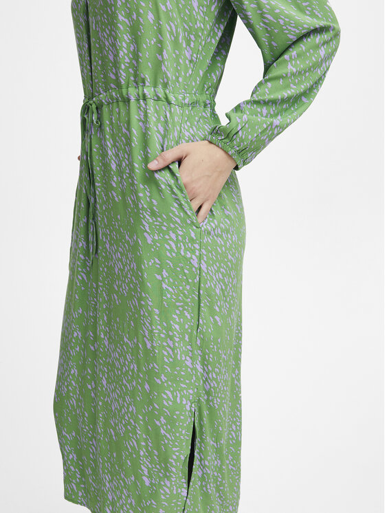 Fransa Fransa Sukienka koszulowa 20613273 Zielony Regular Fit