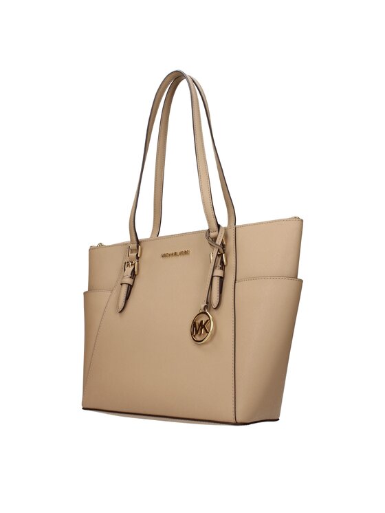 Michael Kors Michael Kors Torebka Beige Leather Shoulder Beżowy