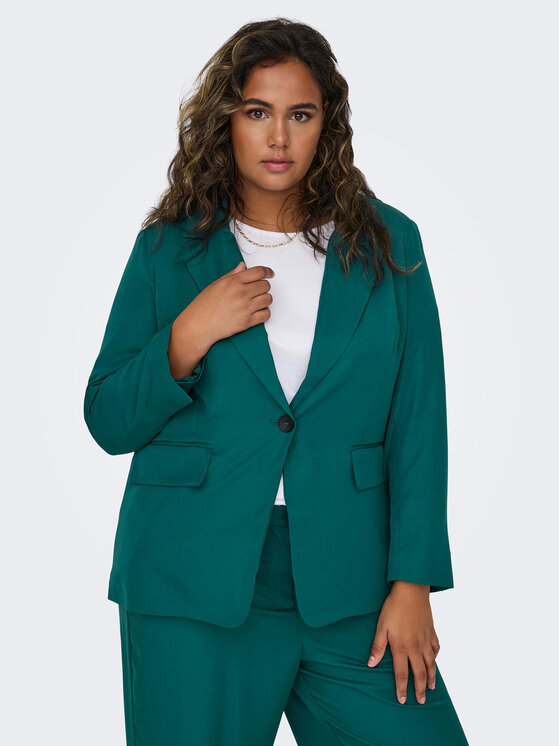 ONLY Carmakoma ONLY Carmakoma Bleizers New Frey 15306759 Zaļš Regular Fit