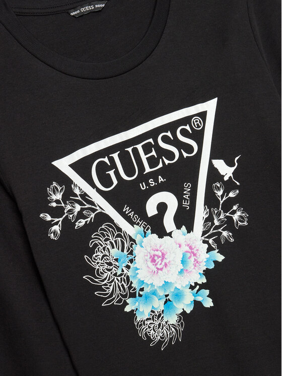 Guess Guess Vsakodnevna obleka J3YK13 KA6W4 Črna Regular Fit