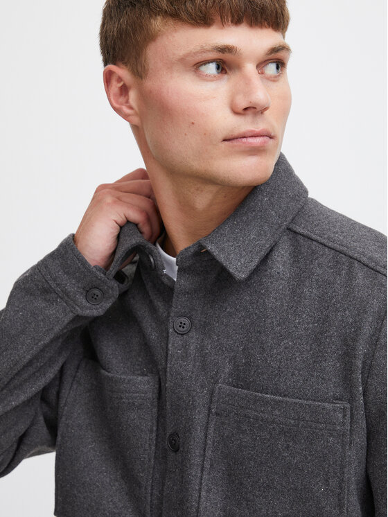 Solid Solid Übergangsjacke 21105675 Grau Regular Fit