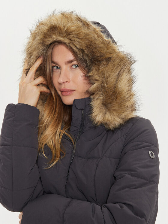 Fransa Fransa Μπουφάν χειμωνιάτικο Marna 20613795 Μαύρο Regular Fit