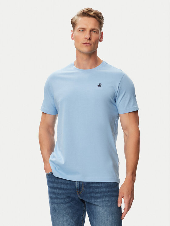 Beverly Hills Polo Club Tricou P-SS26M-TS41740 Albastru Regular Fit