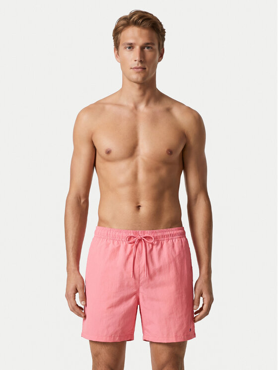 Tommy Hilfiger Tommy Hilfiger Pantaloni scurți pentru înot UM0UM03477 Roz Regular Fit