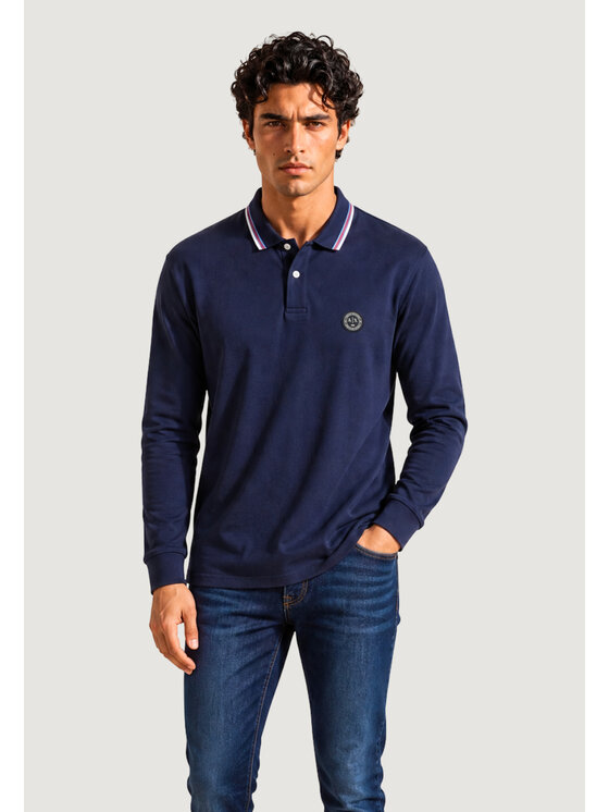 Armani Exchange Armani Exchange Polo XM003427 AF13026 Niebieski Casual Fit