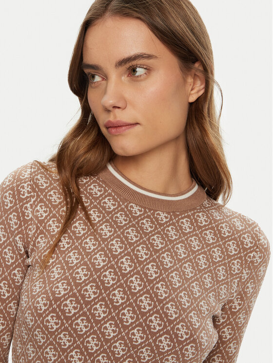 Guess Guess Svetr W4BR21 Z37K0 Béžová Regular Fit