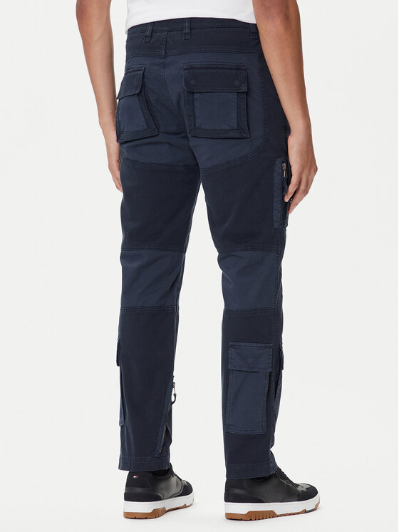 Aeronautica Militare Aeronautica Militare Auduma bikses 252PA1664UCT04241 Tumši zils Regular Fit