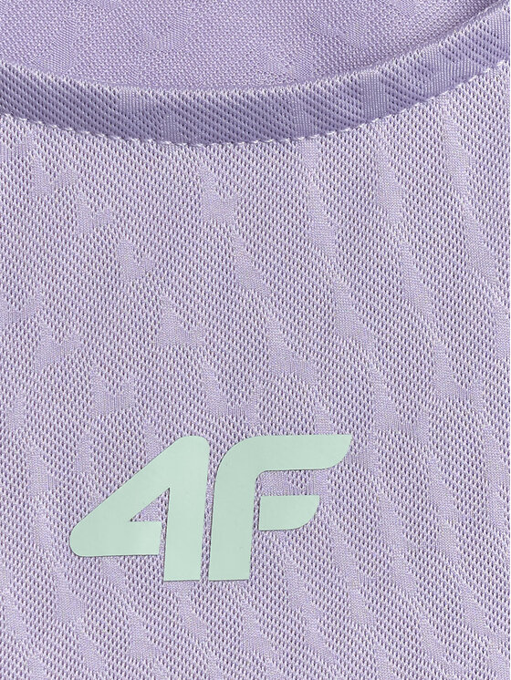 4F 4F Koszulka techniczna SOLAR PUNK Fioletowy Loose Fit