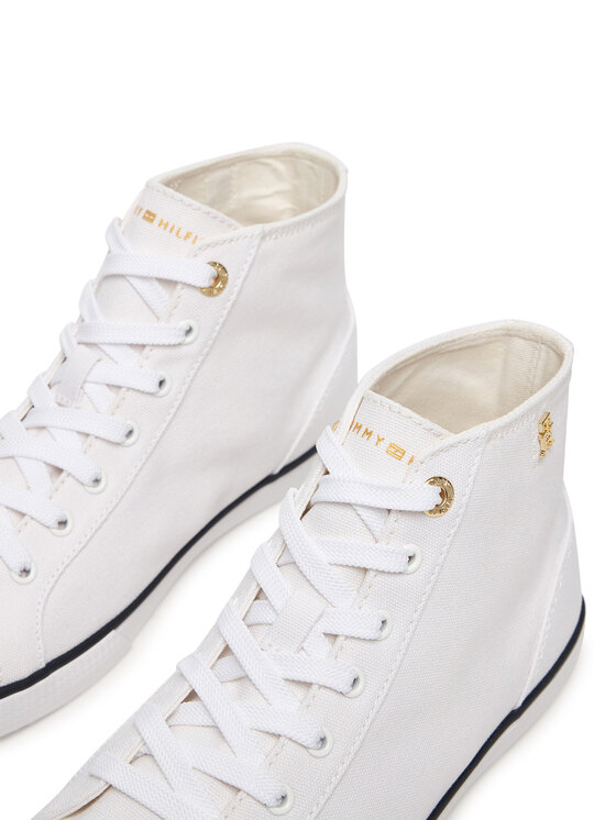 Tommy Hilfiger Tommy Hilfiger Tornacipő Th Chic Low Profile Mid Cut FW0FW09356 Fehér