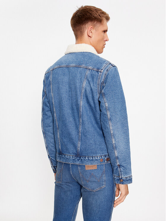 Wrangler Wrangler Giacca di jeans 124Mj 112341083 Blu Regular Fit