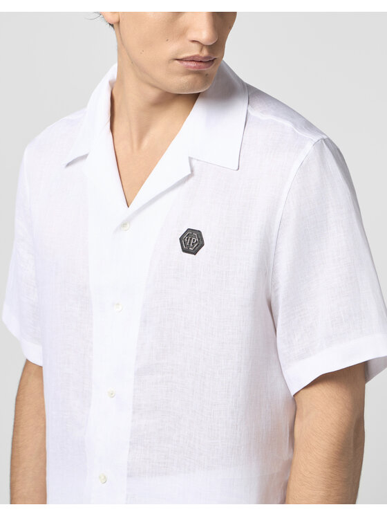 PHILIPP PLEIN PHILIPP PLEIN Camicia 30021 Bianco Regular Fit