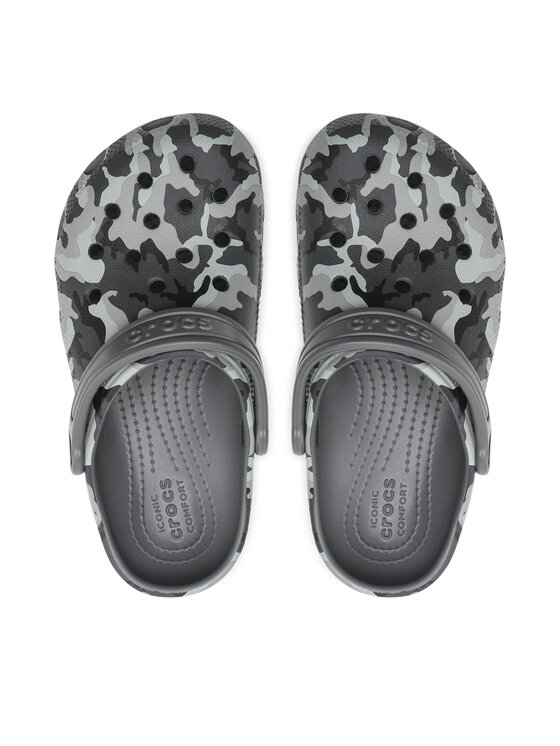 Crocs Crocs Παντόφλες Classic Camo Clog 207594 Γκρι