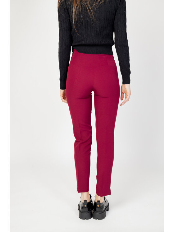 Hanny Deep Hanny Deep Pantaloni chino - Bordeaux Cigarette Fit