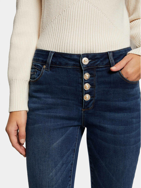 Morgan Morgan Džínsy 241-PMIRA Tmavomodrá Skinny Fit