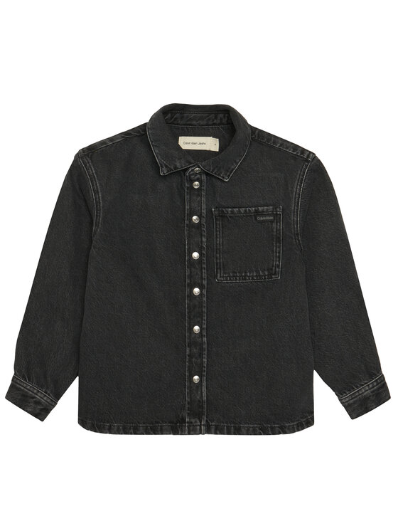 Calvin Klein Jeans Calvin Klein Jeans džínová košile IB0IB02624 Šedá Regular Fit