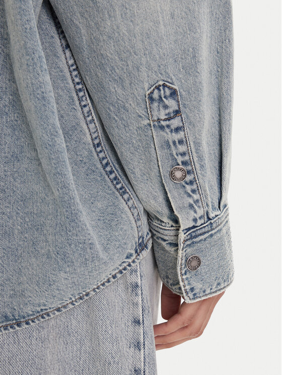 Miss Sixty Miss Sixty Jeanshemd 6S1XJ49500 Blau Loose Fit